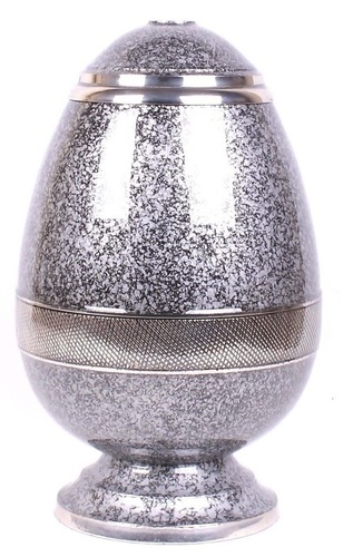 Grey Egg Shape Cremation Urn