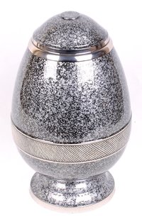 Grey Egg Shape Cremation Urn