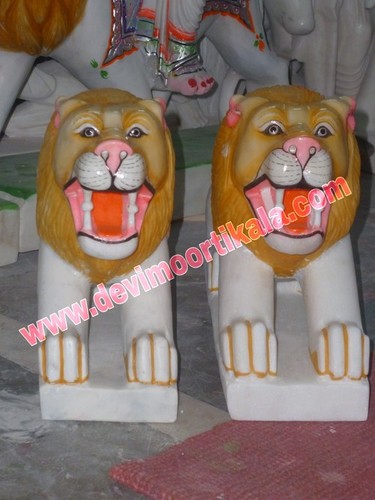 Marble Lion Statue