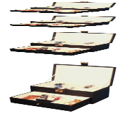 Hard Craft 12 Watch Box with Jewelry Display Drawer Lockable Watch Case Organizer
