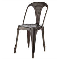 Perforated Metal Chairs - Solid Wood And Iron Design | Comfortable For Homes, Restaurants, Cyber Cafes, Hotels
