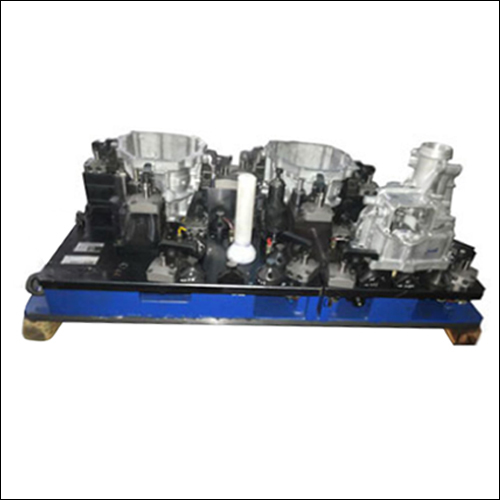Rear Housing Twin Spindle VMC Fixture - Iron Material, 150 Kilograms Weight, Matte Black Finish | Premium Quality, Timely Delivery, Versatile Patterns