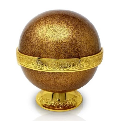 New Brown Globe Round Urn