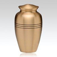 White & Golden Rose Cremation Urn Hand Made