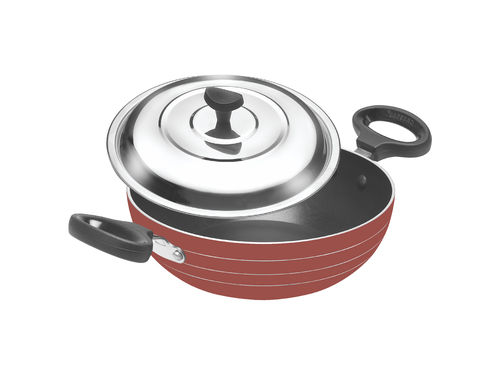 Metal Pearl Non Stick Kadai