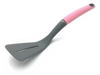 Slotted Spatula - Color Steel, 5-15mm Thickness, 80-120g Weight | Strong Metal With Ptfe Handle