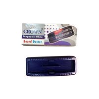 Crown Double Marker Board Duster - Lightweight Plastic, Rectangular Design For School & Tuition Use