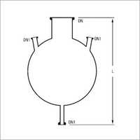 Three Neck Bottom Outlet Spherical Vessels