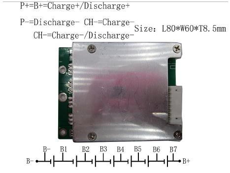 BMS/PCM for 25.9v (7S) Li-ion Battery Packs