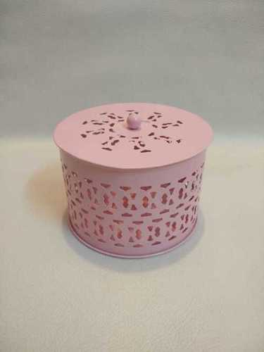 Pink Metal Cut Box