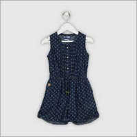 Ladies Designer Top - Cotton, Small Size, Blue Color, Sleeveless Floral Design | Stylish, Skin-friendly, Ideal For Parties