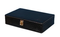 Hard Craft Watch Box Case PU Leather Black Mat Design for 10 Watch Slots
