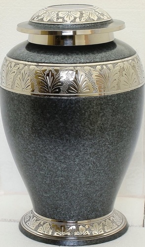 Grey & Silver Cremation Urn