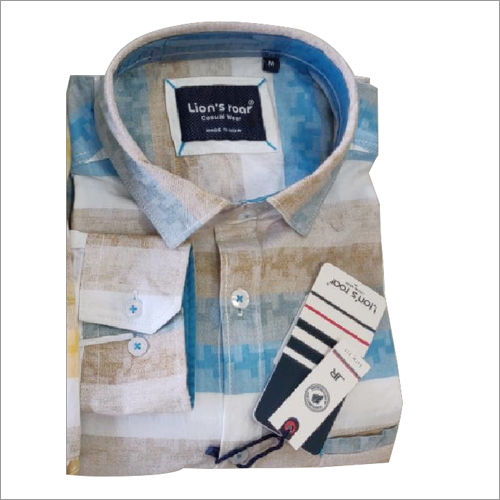 Mens Printed Casual Shirt Collar Style: Standard