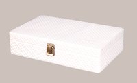 Hard Craft Watch Box Case PU Leather White Mat for 10 Watch Slots