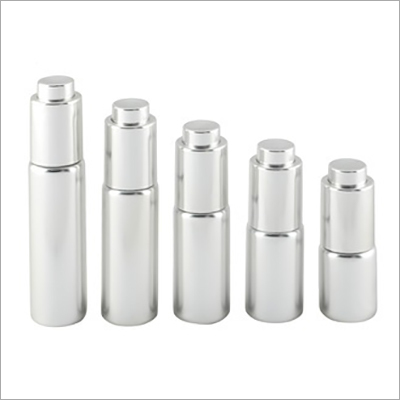 Metallic Glass Bottle with Dropper