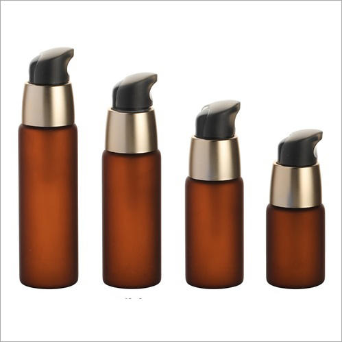 Glass Bottle with Cream Pump