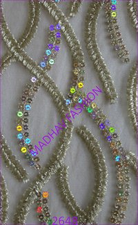 Four Color Sequin Embroidery work