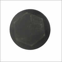 Plastic Wheel Hubcap - Plastic Material, Color: Black | Protects Wheel Nuts And Bolts, Long Lasting, Resists Loosening From Impact