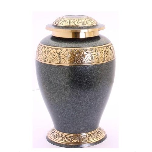 Grey & Gold Cremation Urn