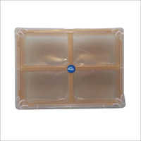 Plastic Dry Fruit Box - 10x7x2 Inches | Transparent, 4 Compartments, Lightweight, Crack Resistant, Moisture Proof, Ideal For Packaging And Gifting
