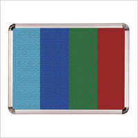 Deluxe Felt Notice Board - Acrylic & Felt Material, Variable Sizes, Multicolor, Wall Mount , Features Acrylic Cover, Durable Felt, Push Pins