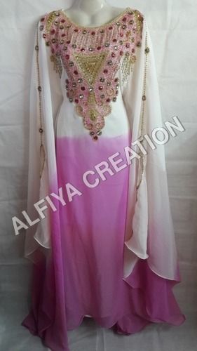 Fancy Shaded Dubai Jalabiya Kaftan