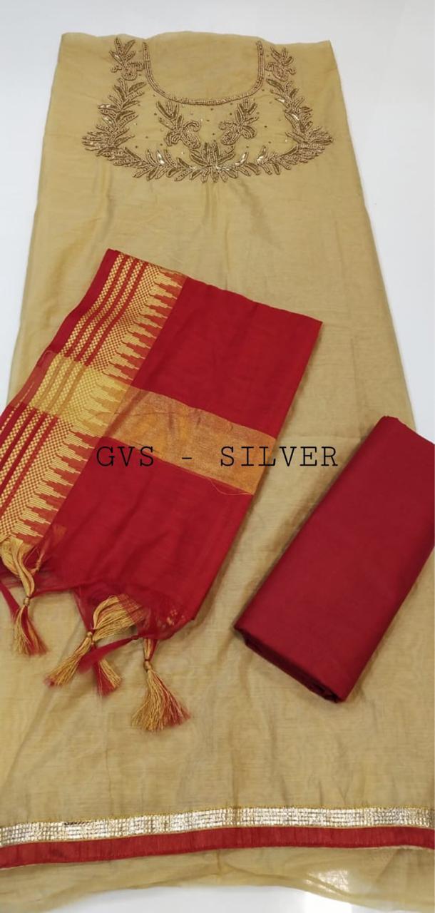 Fancy Hand Worked Dress Material