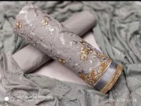 Cotton Embroidery Dress Material