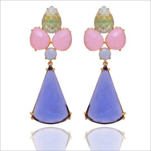 925 Silver Gold Plated Earring