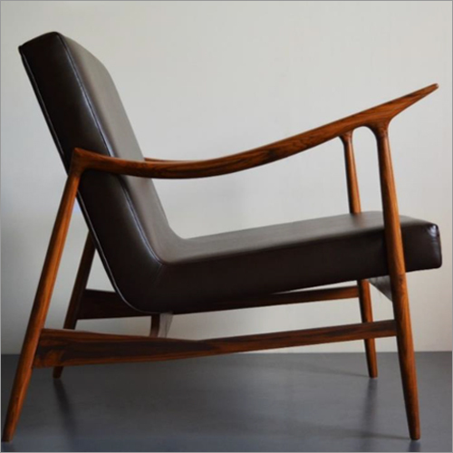 Leather Mid Century Lounge Chair