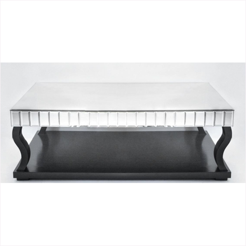 Gatsby Mirror Coffee Table - Eco-Friendly Wood, Elegant Rectangular Shape, Infinity Effect Design, Sophisticated Modern Aesthetic