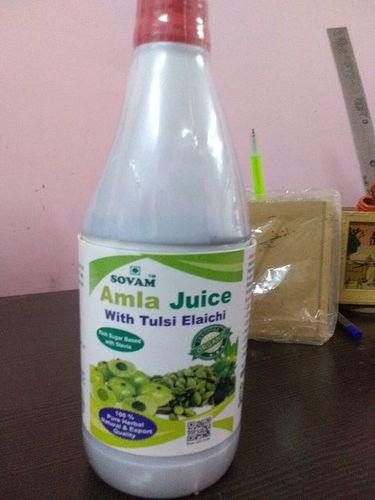 Amla juice with tulsi elaichi