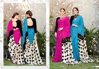 Fancy Crepe Silk  Sarees