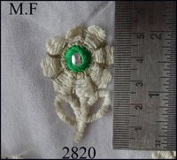 Embroidery thread work with mirror butta