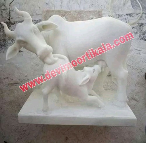 Marble Cow Statue