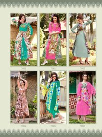 Mix Printed Georgette Kurtis