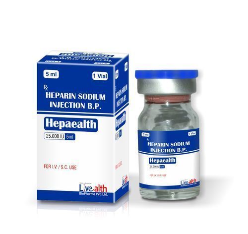 Heparin Sodium Injections - Liquid Form, Anticoagulant Treatment for Deep Vein Thrombosis, Heart Attack Prevention, Safe for Pregnancy and Breastfeeding