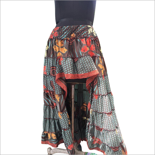 Ladies Designer Print Long Skirt