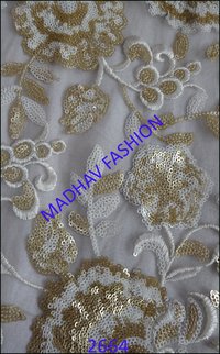 Fancy Four Sequence Fabrics With Thread Work