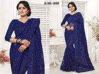 Designer Net Sarees