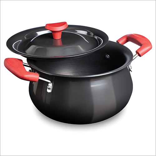 Hard Anodized Handi - 3mm Aluminum Alloy, 165-250mm Diameter , Elegant Black Color with ABS Handles, Lid for Freshness Preservation, Dishwasher Safe, Stain Resistant