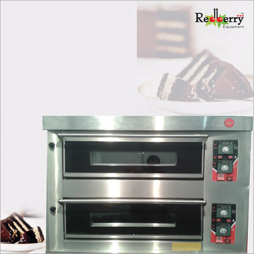 Gas Double Deck Oven - Stainless Steel, Manual Operation, Grey Color, Gas Powered, Temperature Range 0-300 Â°C | Ideal for Bakeries and Restaurants