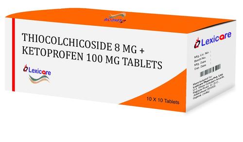 Thiocolchicoside 8mg and Ketoprofen 100mg Tablets