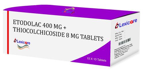 Etodolac 400mg and Thiocolchicoside 8mg Tablets