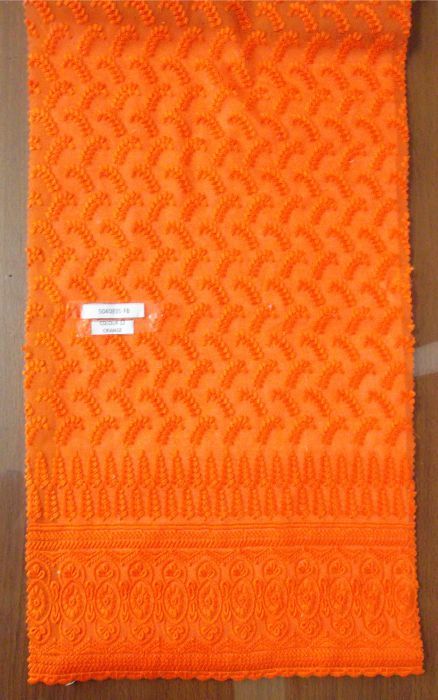 High Twist Voile Embroidered Fabric