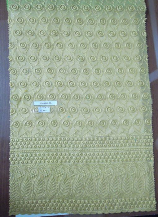High Twist Voile Embroidered Fabric