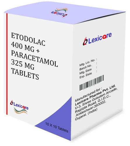 Etodolac 400mg and Paracetamol 325mg Tablets