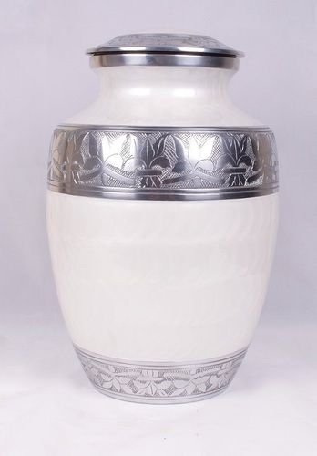 Pearl White Double Capacity Companion Urn