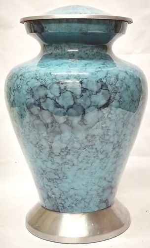 Light Blue Clouded Urn